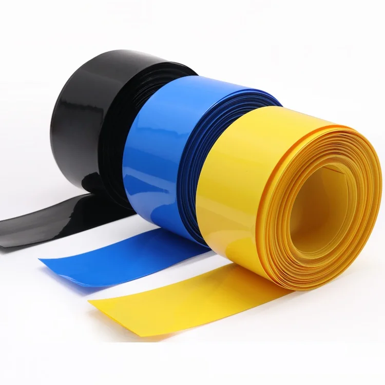 Width 43mm PVC Heat Shrink Tube Dia 27mm Lithium Battery 26650 Insulated Film Wrap Protect Case Pack Wire Cable Sleeve