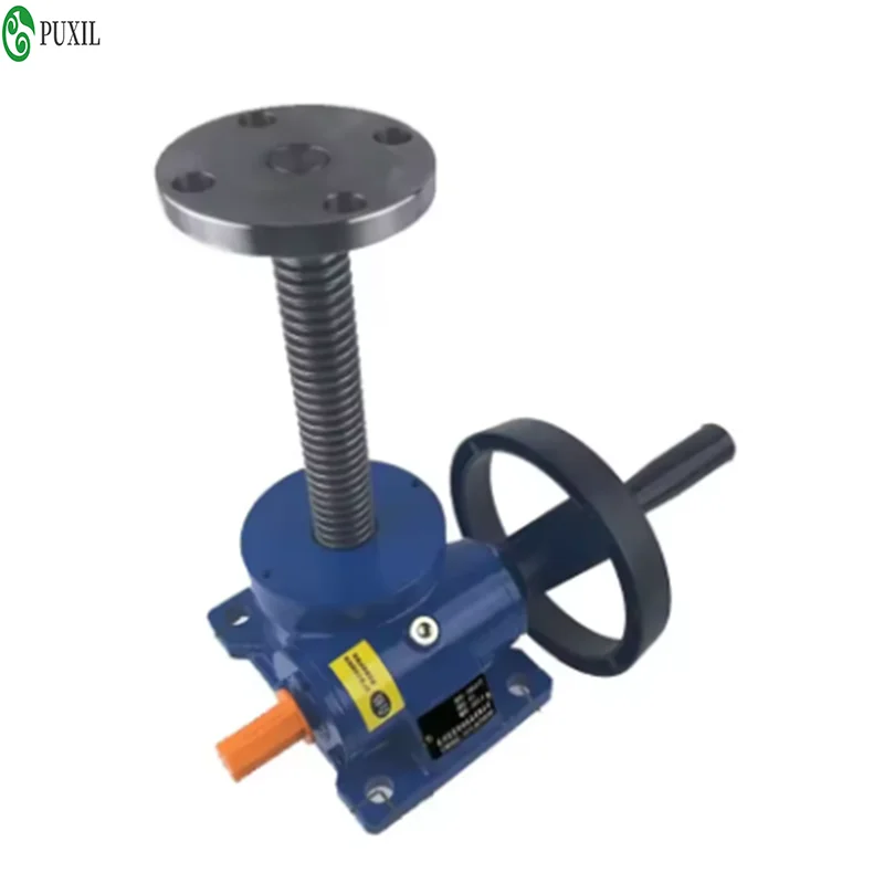 Spiral elevator hand cranked manual lifting platform small lifting platform electric four-bar linkage screw