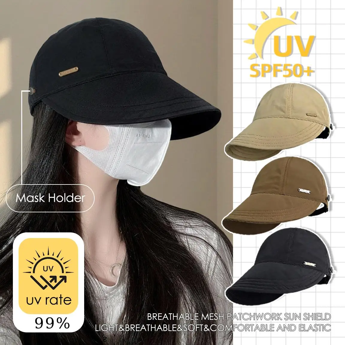 Summer Cap Fishermen Women Wide Brim Bucket Hat Sunscreen Quick-Drying Fashion Korean Sports Cap Hiking Fishing Unisex