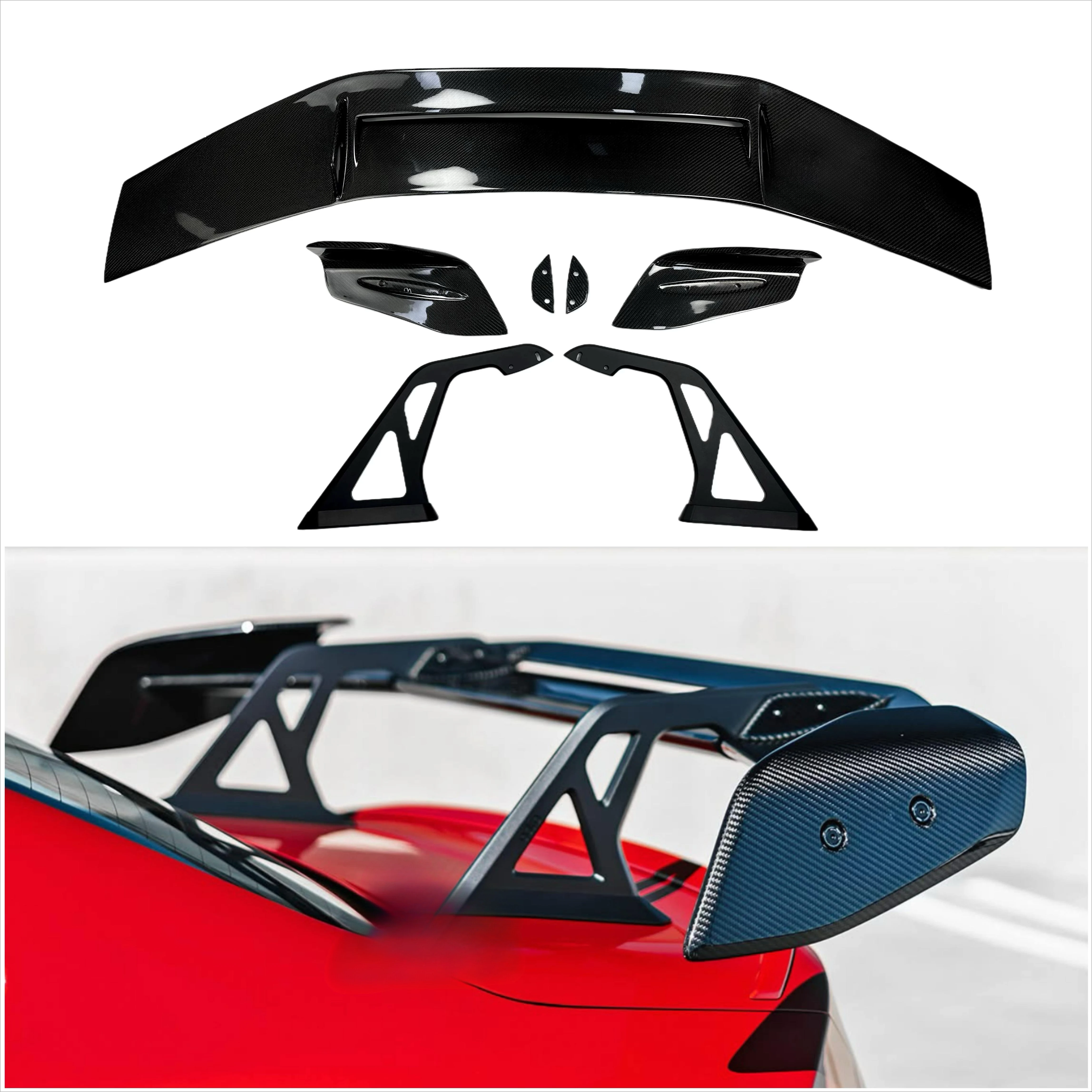 

Car Accessories Carbon Fiber AD-R3 Style Wing Spoiler for BMW M2 M3 M4 G87 G80 G82 High Quality Perfect Fitment
