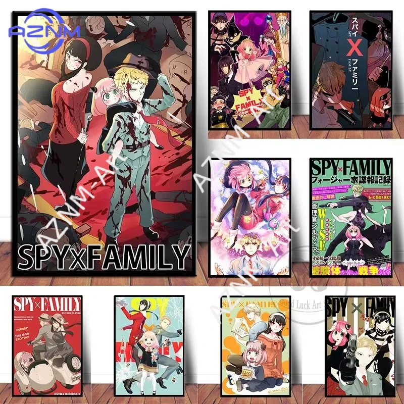 Anime Spy X Family Poster High Definition Picture Print for Room Bar Coffee Wall Art Decoration Canvas Painting for Home Decor