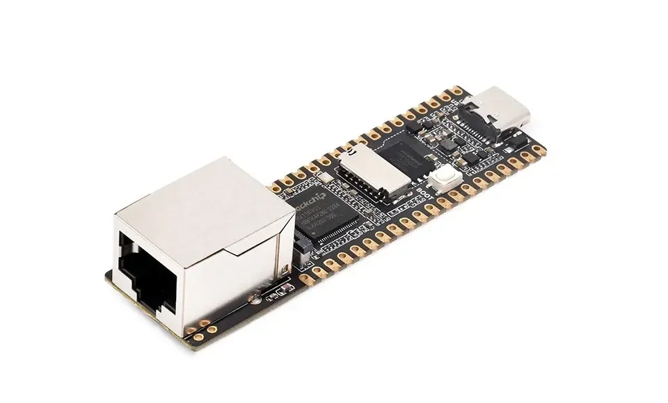 Luckfox Pico Plus, placa de desarrollo Micro Linux RV1103, integra procesadores ARM Cortex-A7/RISC-V MCU/NPU/ISP, con puerto Ethernet