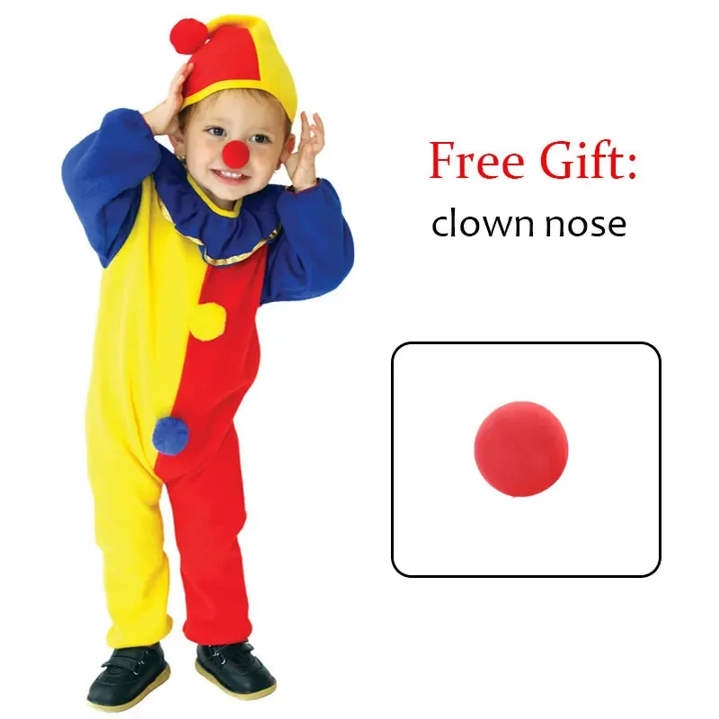 

Naughty Haunted House Kids Child Clown Costume for Baby Girls Boys Toddler Halloween Purim Carnival Party Costumes Umorden