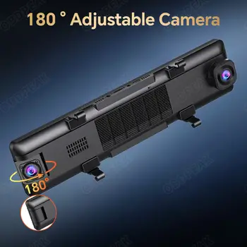 WiFi 3kanálový 4K 11,26palcový zpětný zrcátko třícestná palubní kamera do vozidla kamera DVR videorekordér infračervené noční vidění 10 nejlepší prodej Dvoukanálový rekordér do zpětného zrcátka - №1