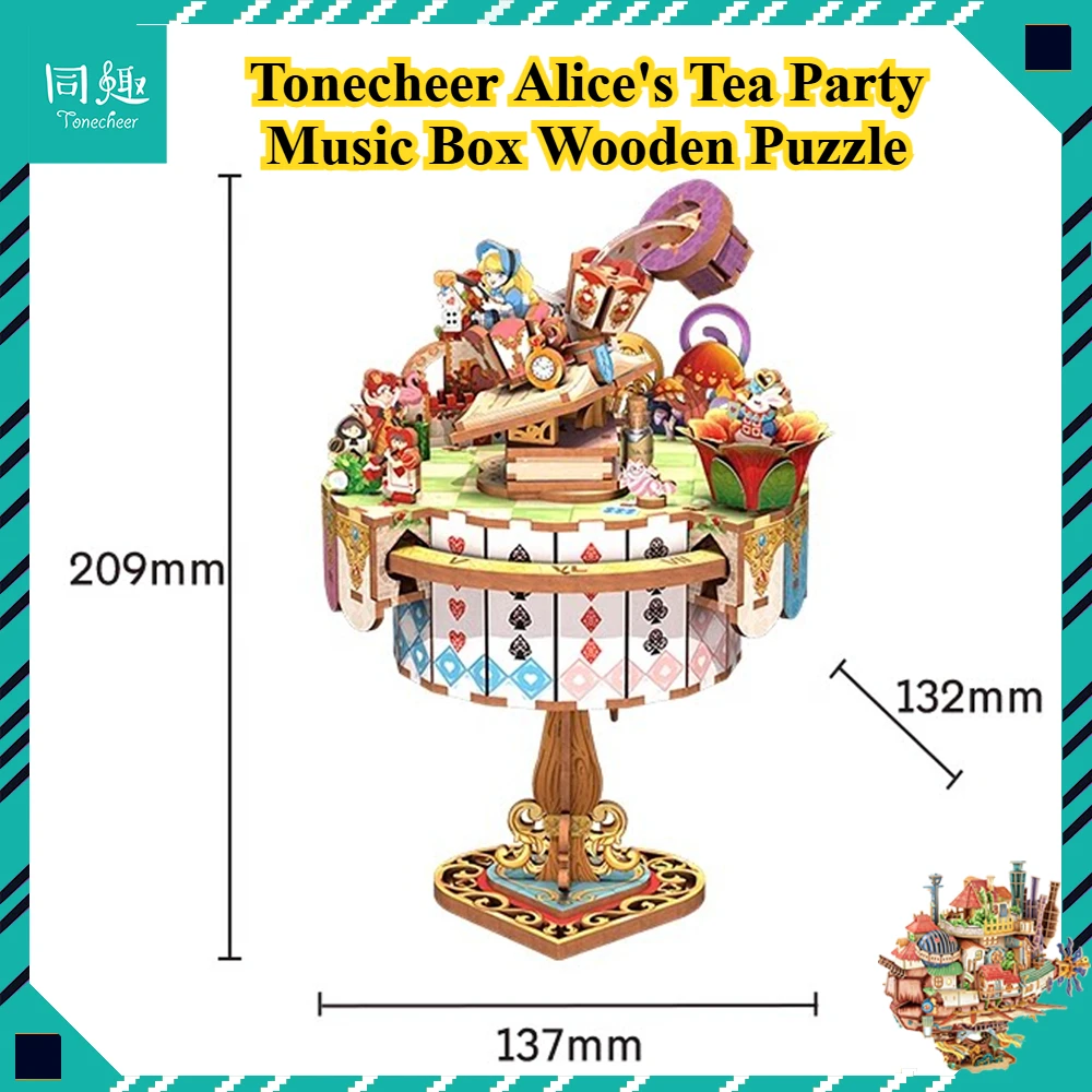 Model Kit Metal Slug - Caja Musical de Madera Tonecheer Alice's
