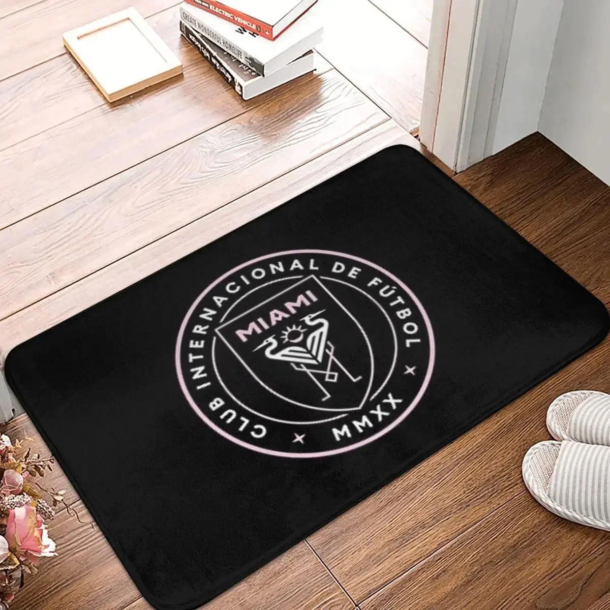 The-Inter-Miami-Club Doormat Rug Carpet Mat Footpad Polyester Anti-slip Water Oil Proof Entrance Kitchen Bedroom Balcony Toilet