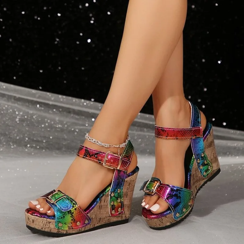 Women Sandals Summer Hollow Out Roman Shoes New Casual Slipper Lady Slides With Square Head 2026