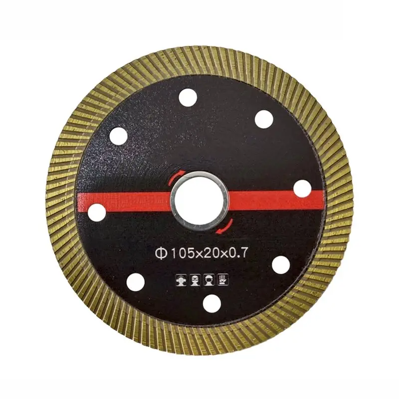 

AB11-Diamond Turbo Cutting Disc Saw Blade For Angle Grinder, Porcelain Tile Cutter