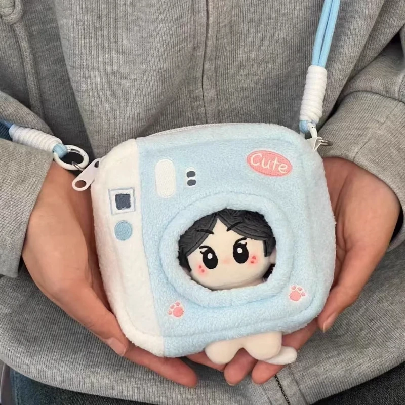 

Сумка с героями мультфильмов подходит для хлопковых кукол 10-13 см для активного отдыха, плюшевые сумки с диагональю и декоративные аксессуары