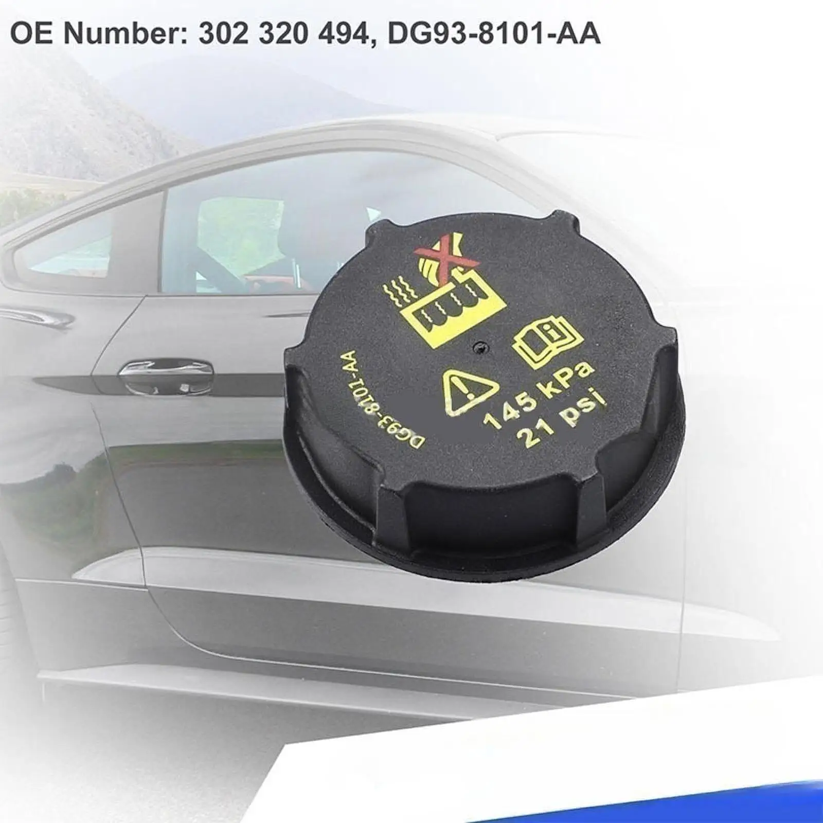 

DG93-8101-aa J9C1407 31368311 3M5H8100AC 306800020 LF5015205A Radiator Coolant Reservoir Tank Cap for Volvo XC70 2008-2016