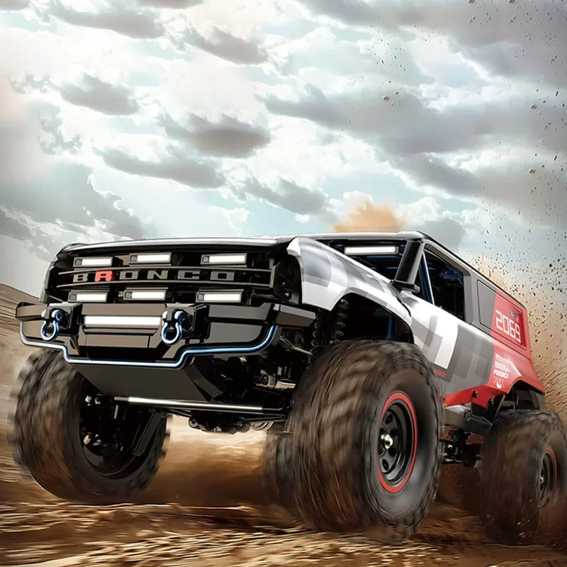 Mjx Hyper H18p 1 18 Scale Licensed Ford Bronco R Brushless 4wd Remote Control Off Road Climbing Crawler Truck All Terrain Gift