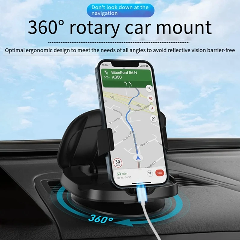 

Автомобильный держатель телефона, вращающийся на 360 градусов держатель для телефона, коврик, силиконовый автомобильный инструмент, противоскользящий держатель для телефона