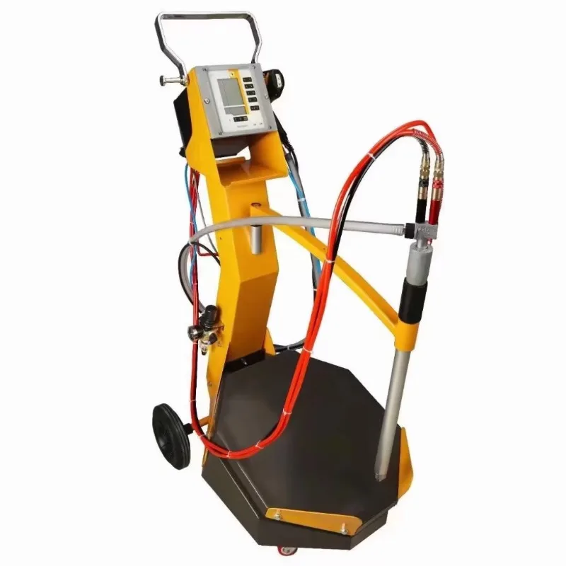 Customized Vibrating High Efficiency Electrostatic Powder Coating Machine Manual Spraying Gu-n Metal Painting Steel Substrates