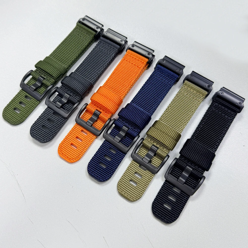 26mm 22mm QuickFit Watch Band For Garmin Fenix 9 8 Pro Solar 7 7X 6 6X 5X/Forerunner 970 965/Enduro 3/Instinct Sport Nylon Strap