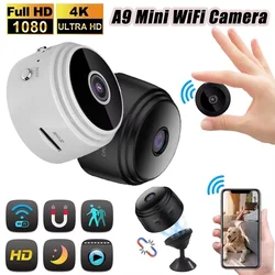 A9 Wifi Surveillance Mini Camera Home Indoor Audio Wireless Camera HD 4K Remote Video Security Protection Camera Wifi IP Monitor