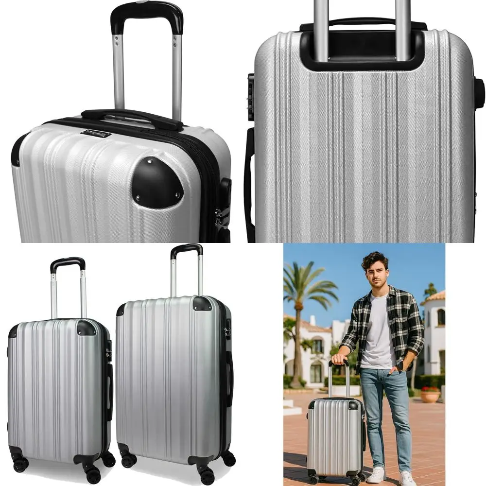 

Silver Kemyer 2-Piece Expandable Hardside Spinner Luggage Set - 20 & 25