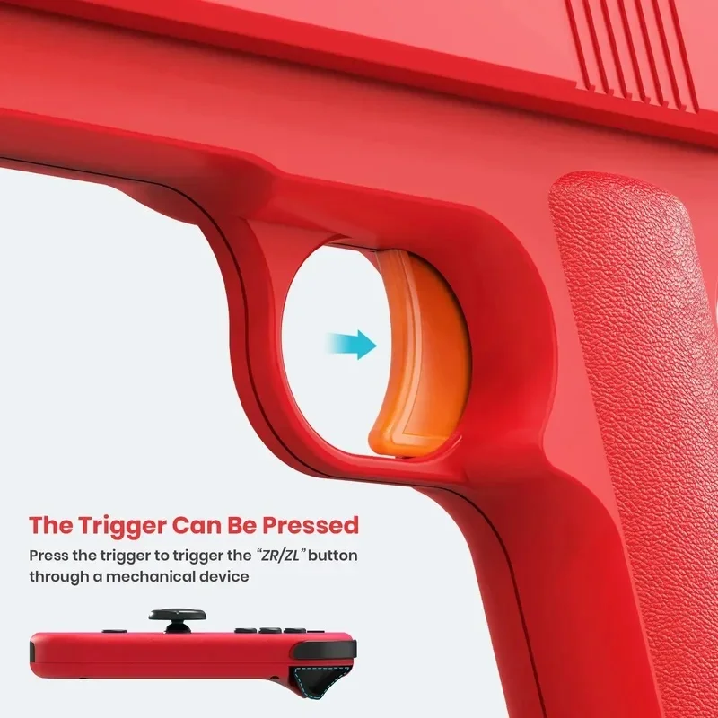 New For NS Switch Small Handle Shooting Game Gun Stock Grip Switch OLED Left and Right Controller Gun Stock Handle 2 Packs