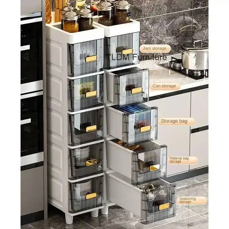 

Japanese Plastic Bathroom Cabinet for Toilet Drawer-type Waterproof Storage Cabinet Luxury Household Cabinets for Laundry Room