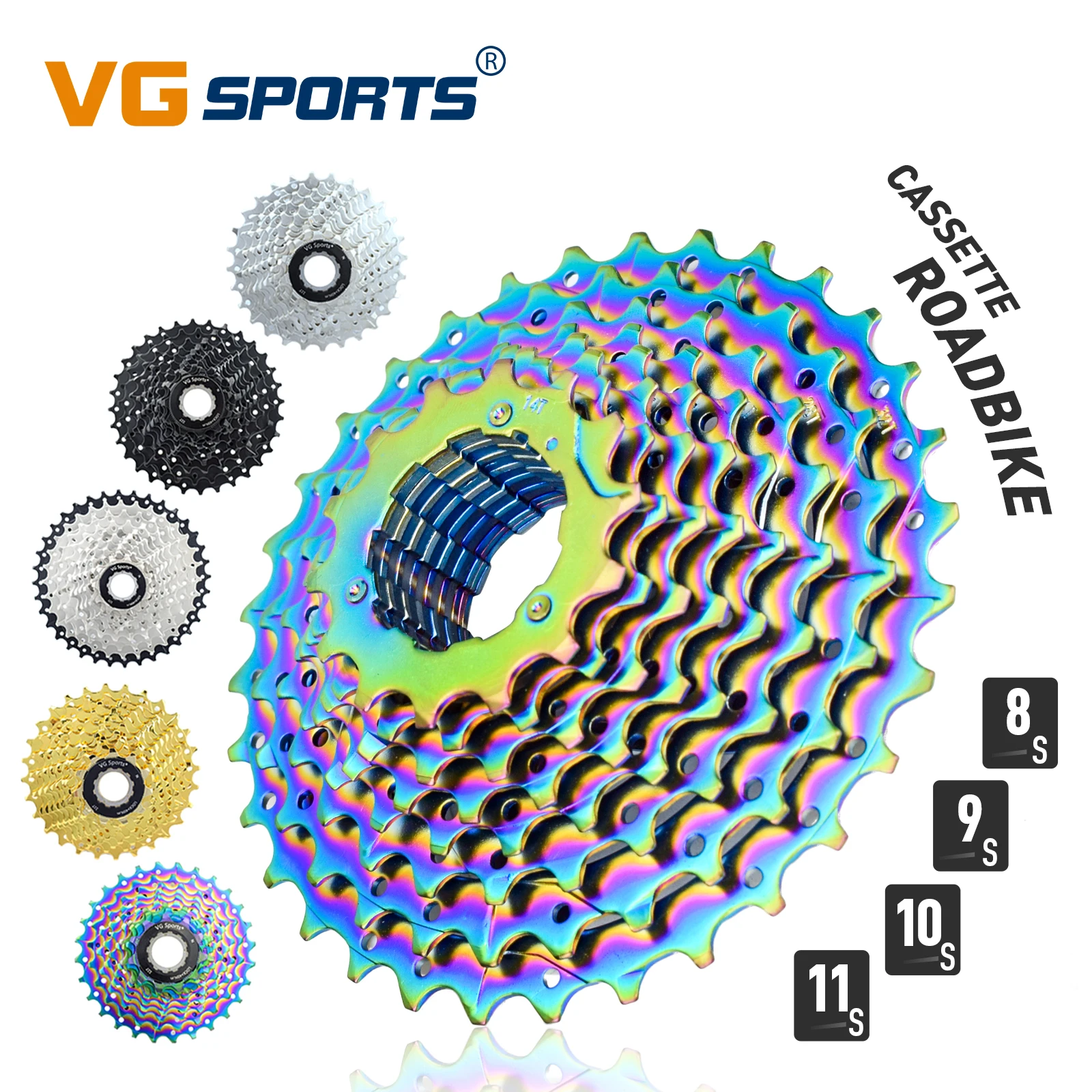 Bicycle Cassette 8/9/10/11 Speed 11-25T/28T/32T/36T Road Bike 8v 9v 10v 11v Freewheel K7 Compatible For SHIMANO HG SRAM