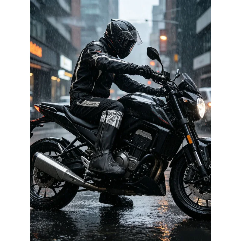 Outdoor Sports Cycling Motorcycle Rain Covers SULAITE Waterproof Reflective Reusable Durable Boot Protection Accessories