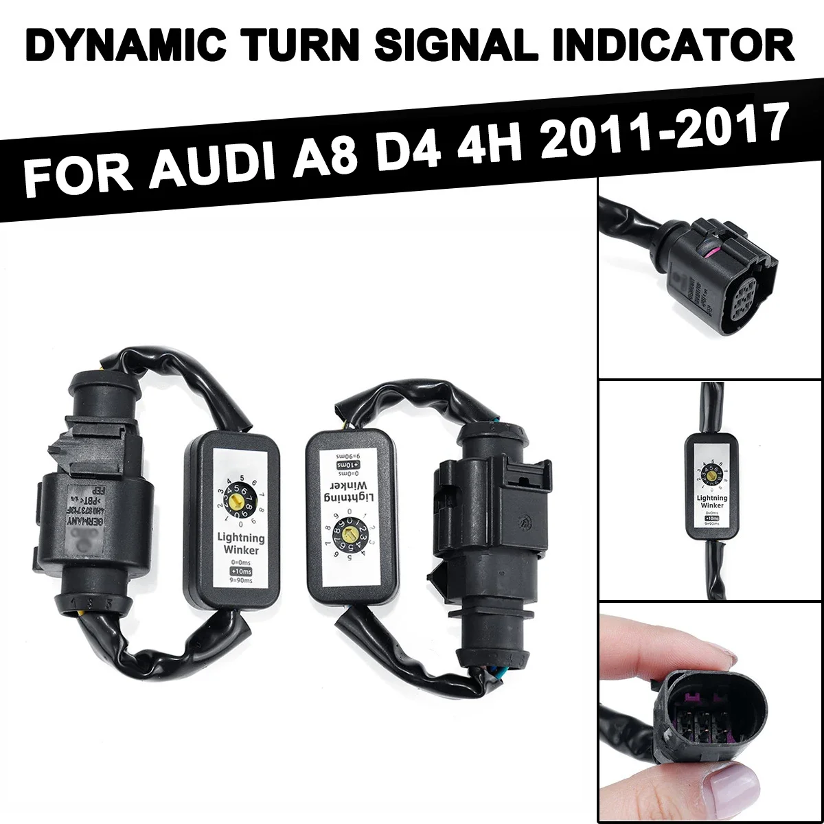 Dynamic Turn Signal Indicator LED Taillight Add-on Module Cable For Audi A8 2011 2012 2013 2014 2015 2016 2017 2018 2019