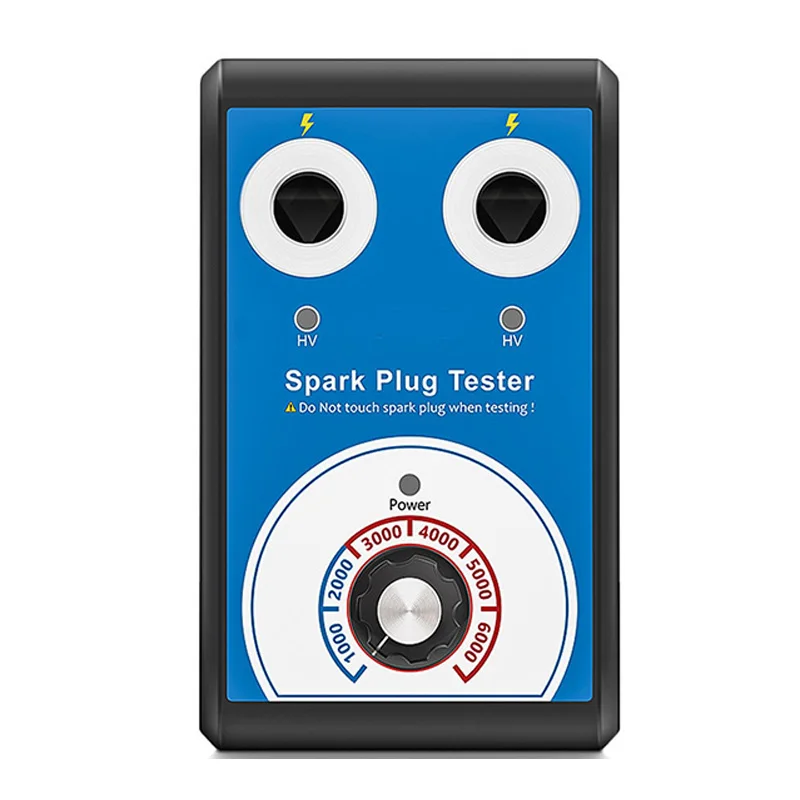 

JF109 Spark Plug Tester 2 Holes Blue Spark Tester Double Hole 12V Car Engine Ignition Testing Tools Auto Diagnostic Tool