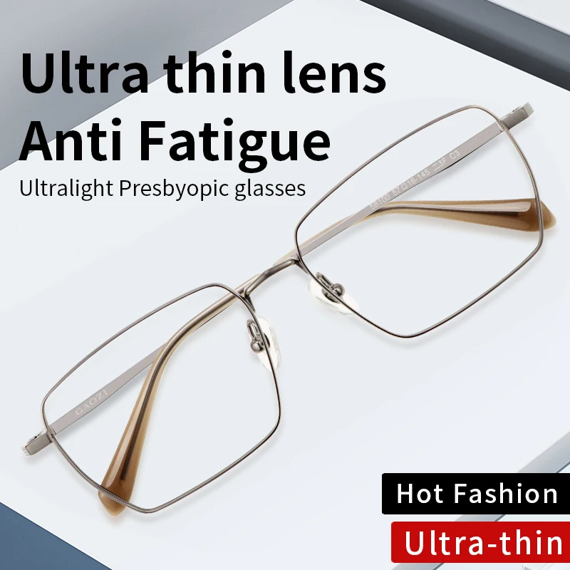 

Anti Blue Ray Anti-fatigue Ultra-Thin Reading Glasses,Rectangular Full Frame Computer Readers,Presbyopia Eyeglasses