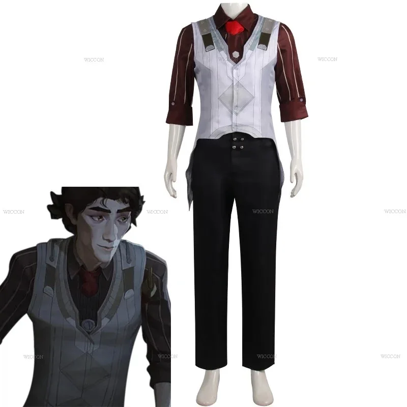 Viktor Arcane Cosplay disfraz Anime LOL camisa chaleco pantalones peluca Victor trajes traje para hombre Halloween carnaval fiesta disfraz ropa