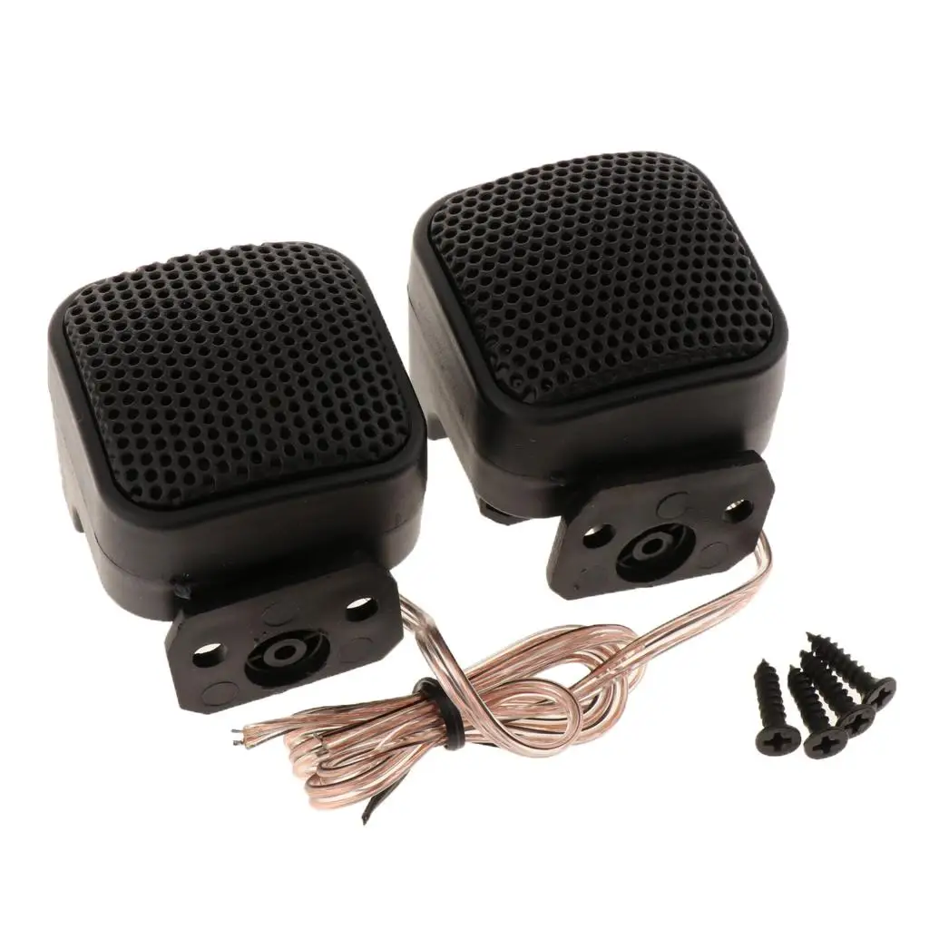 Pair Of Tweeters Square Silk Mini Car 500w Speakers for Car Radio