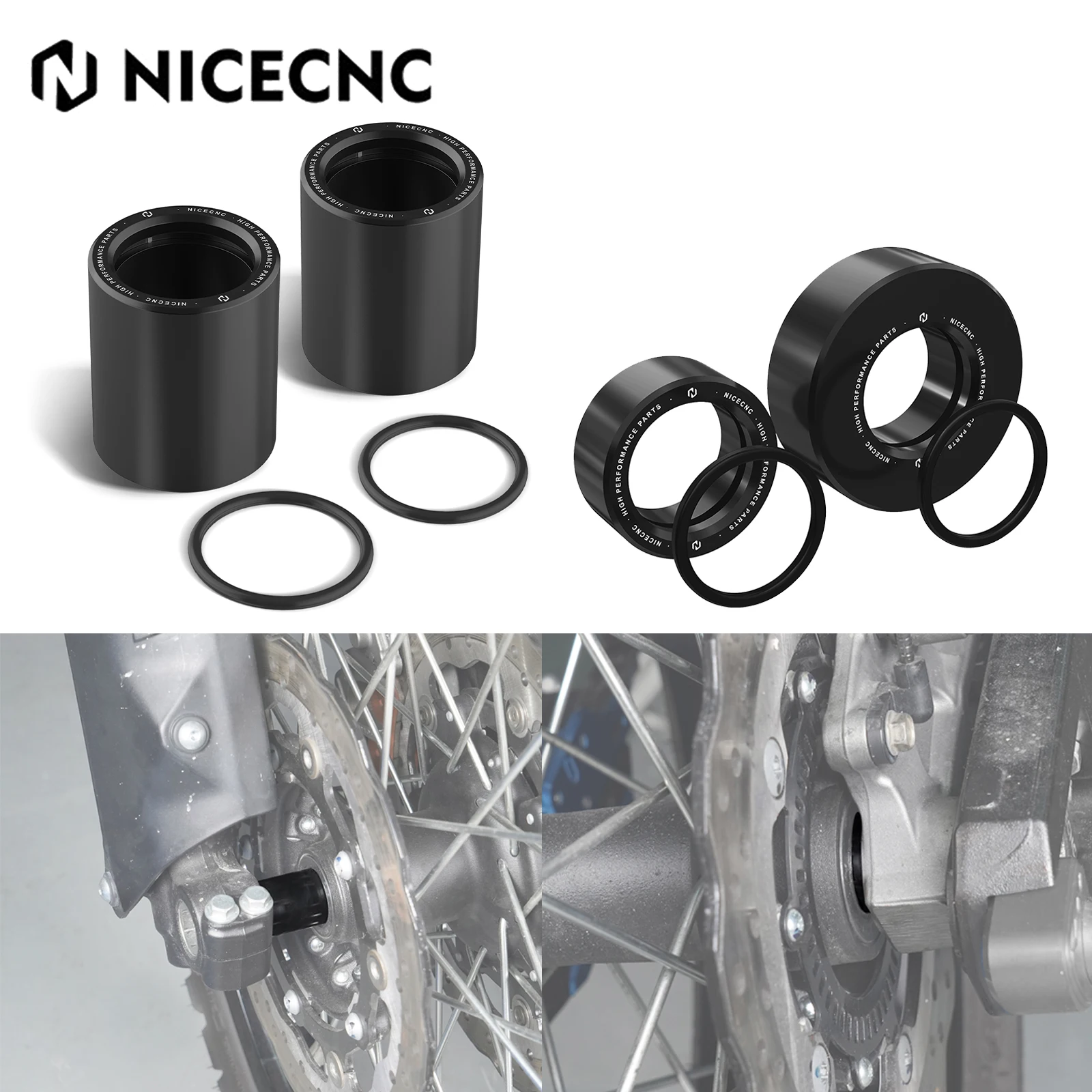 For 2019-2024 Yamaha Tenere 700 XTZ700 Motorcycle Front Rear Wheel Spacers Tenere700 T700 Rally Edition 2020 2021 2022 2023 2024