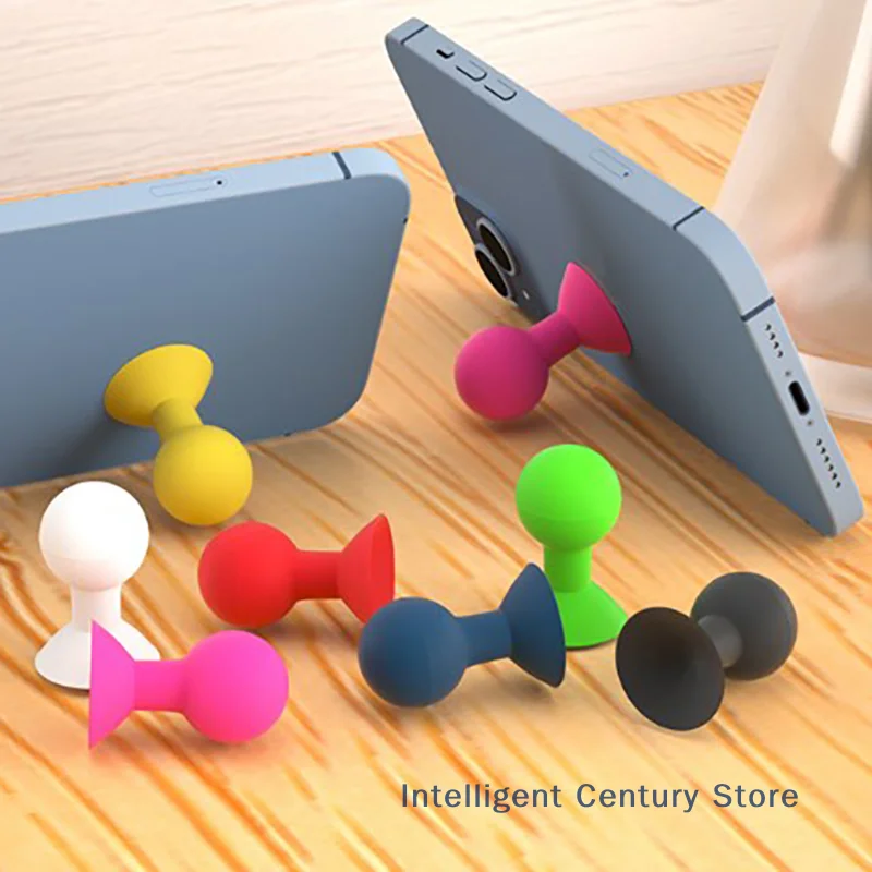 1 Pc Colorful Universal Cell Phone Monopod Cell Phone Silicone Rubber Octopus Suction Cup Ball Mount Cell Phone Holder