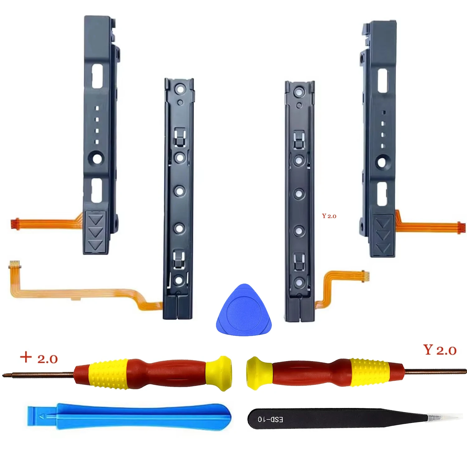 Original Repart Part Replacement Right and Left Slide Rail with Flex Cable for Nintendo Switch Console Joycon Ns Accessories