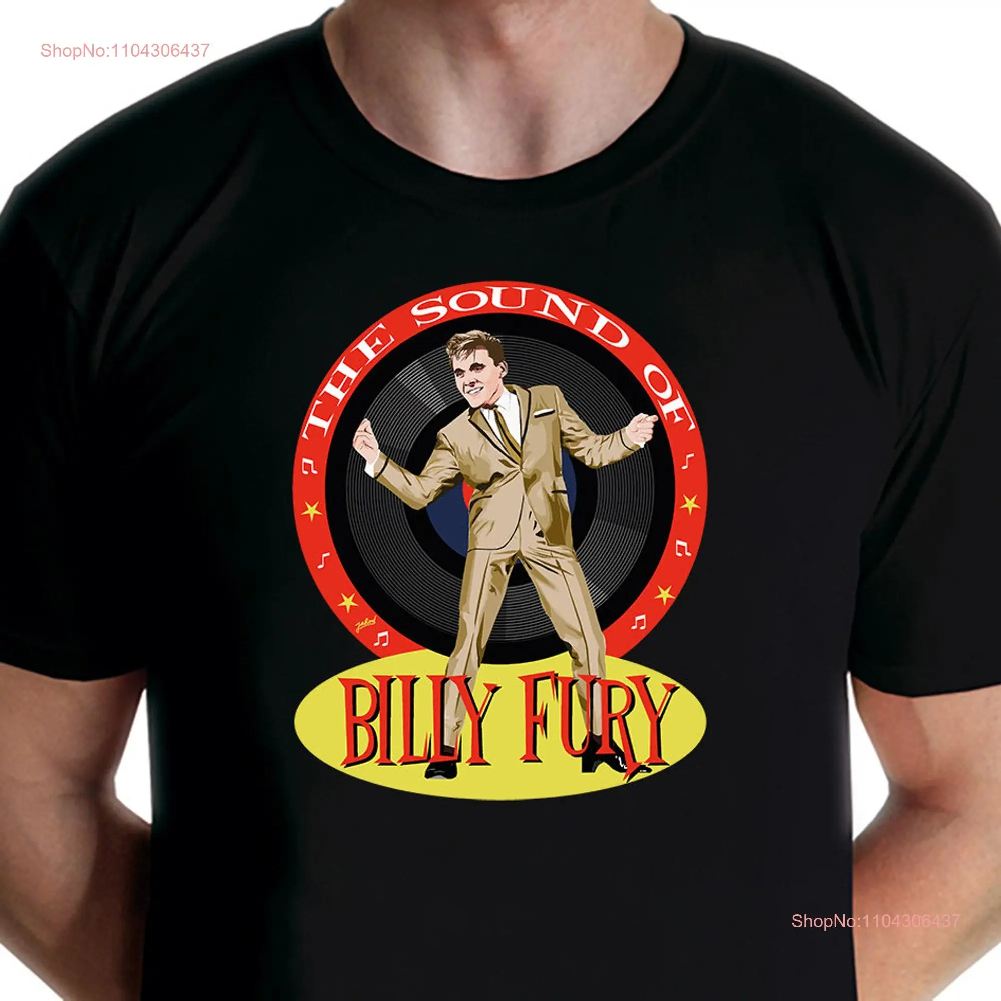 Billy Fury The Sound of T shirt Jarod Art long or short sleeves