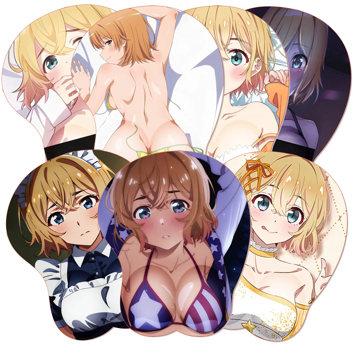 

Anime Mami Nanami 3D Mouse Pad R_Romantic C_Comedy SNAFU Mousepad Anime Silicone Titty Boobs Wrist Rest MousePad Oppai Mouse Mat