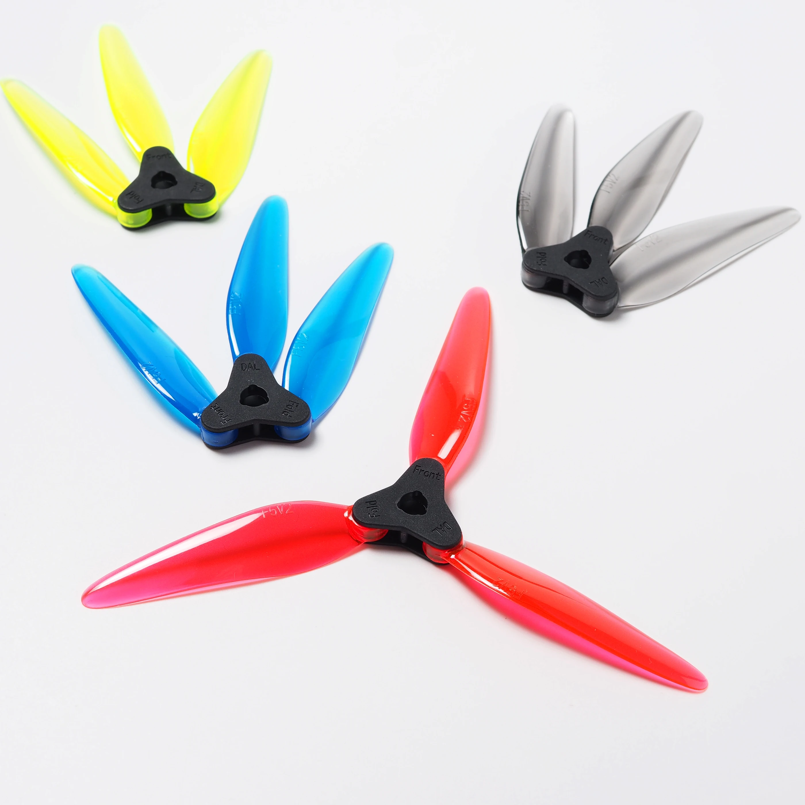 6Pairs(6CW+6CCW) DALPROP Fold 2 F5 5147 5.1X4.75X3 3-Blade PC Folding Propeller Turtle Mode for FPV Freestyle 5inch Drones