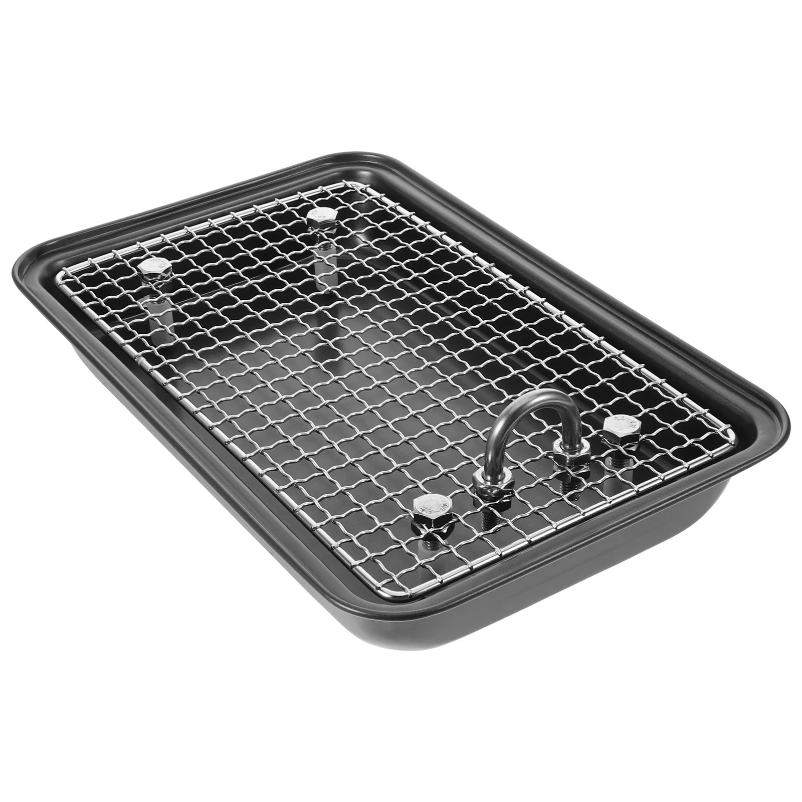 

Rabbit Litter Box Stainless Steel Deep Corner Pan Removable Tray For Kittens Ferrets Rat Hamster Cage Bedding Small Animal