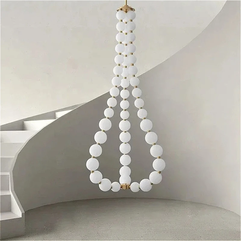 Nordic Luxury Art LED Ceiling Pendant Light Magic Bean Chandelier Home Decor Restaurant Lobby Living Dinning Room Lamps Fixtures
