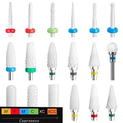 Ceramic Milling Cutter Nail Drill Bit Electric Manicure Drills Mill Bits Machine Files Gel Polish Remover Burr Nail Accessory #&