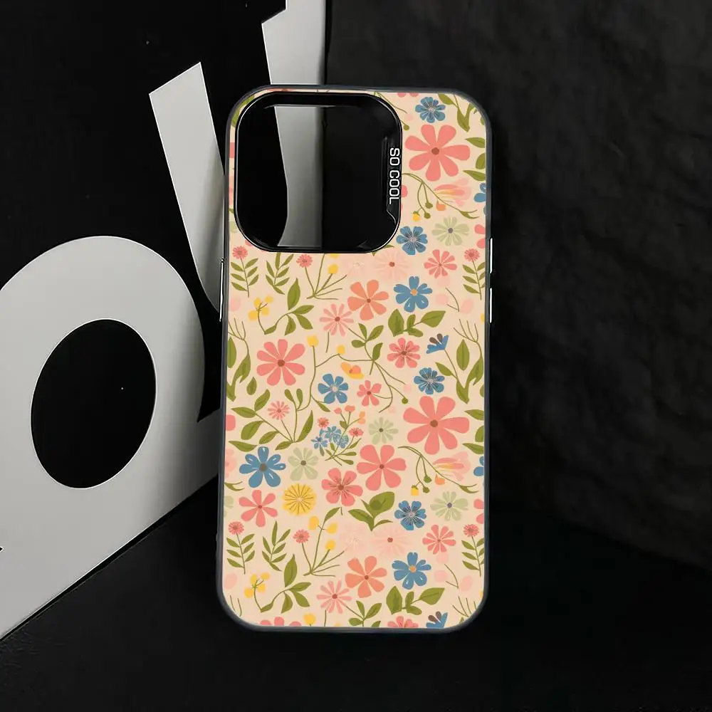 

Screen full of flowers case for iPhone17 16 15 14 13 12 11 Pro/ Max/Plus shock-proof rear cover anti-fingerprint