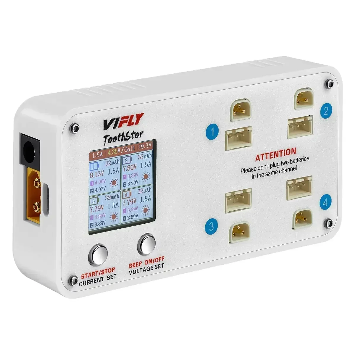 VIFLY ToothStor 2S Balance Charger-ontlader voor RC FPV-drones