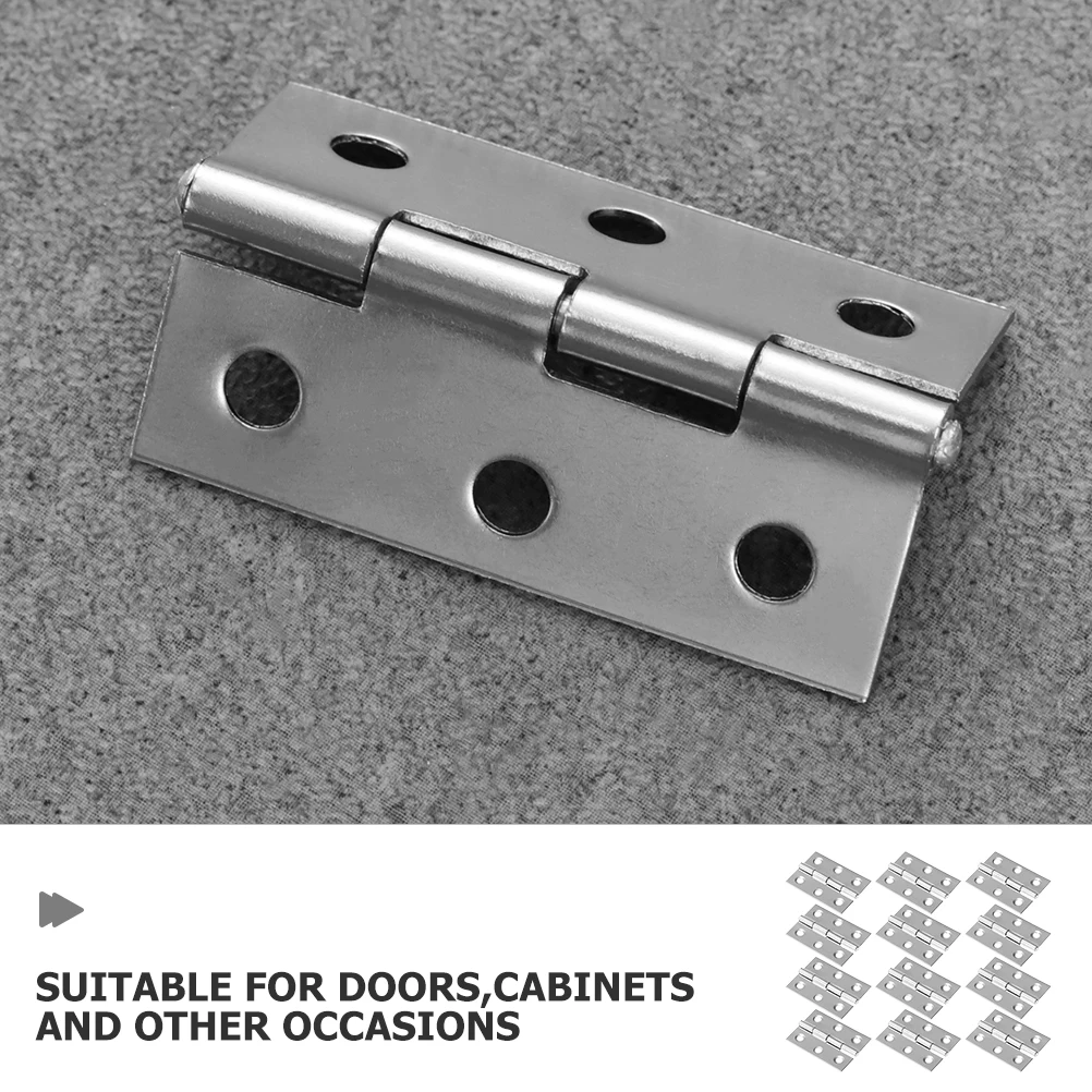 

45pcs Stainless Hinges Heavy Duty Door Hinge For Cabinet Wardrobe Furniture Shutter Hinges Cupboard Outdoor Indoor Use
