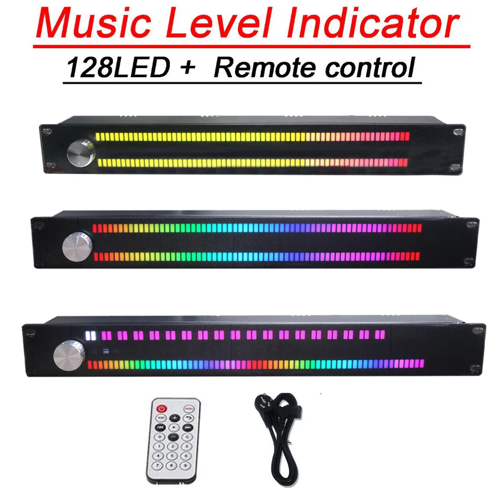 1U/1.5U 音楽レベルインジケーター 128 フルカラー LED 音楽スペクトル