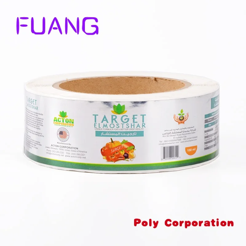 Custom Logo Print Goedkope Product Label Sticker