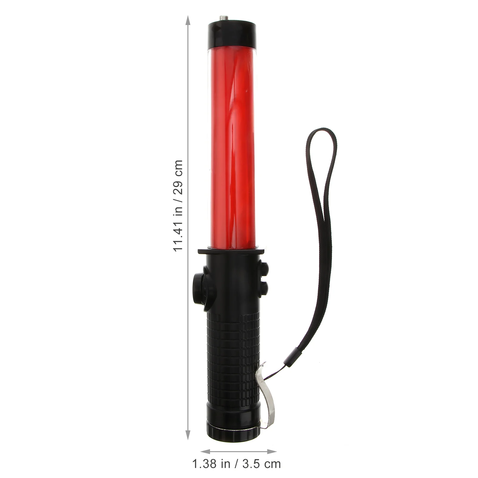 Lámpara LED portátil de 30CM, silbato de tráfico para Control de incendios, ventana rota, baliza de emergencia en carretera, gancho magnético, murciélago contra incendios, 1 ud.