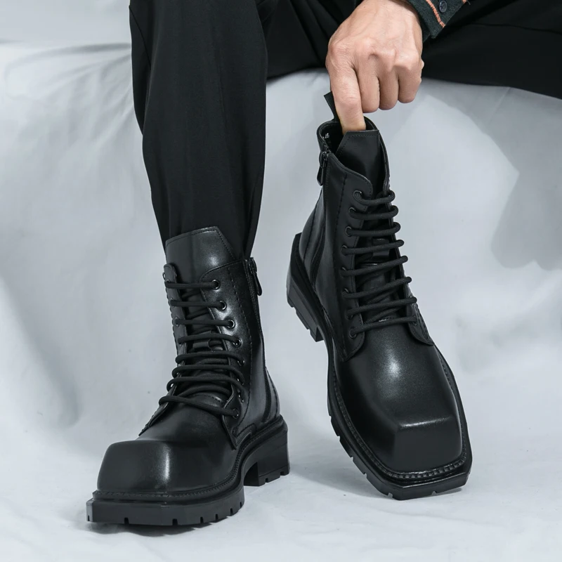 2025 Autunno Nuove scarpe in pelle transfrontaliere per uomo Casual One Step Stepping British Business Formale Set di grandi dimensioni in pelle Sho