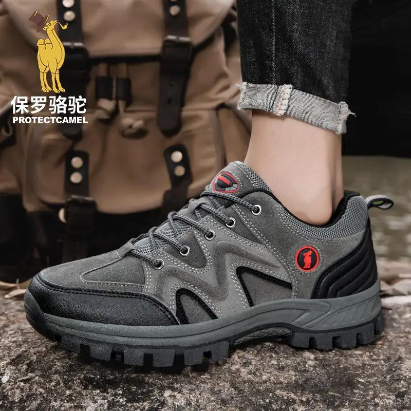 Comfortable Outdoor Sports Hiking Shoes Autumn Winter New Style Casual Shoes Mountain Climbing Shoes Labor Protection Low Help