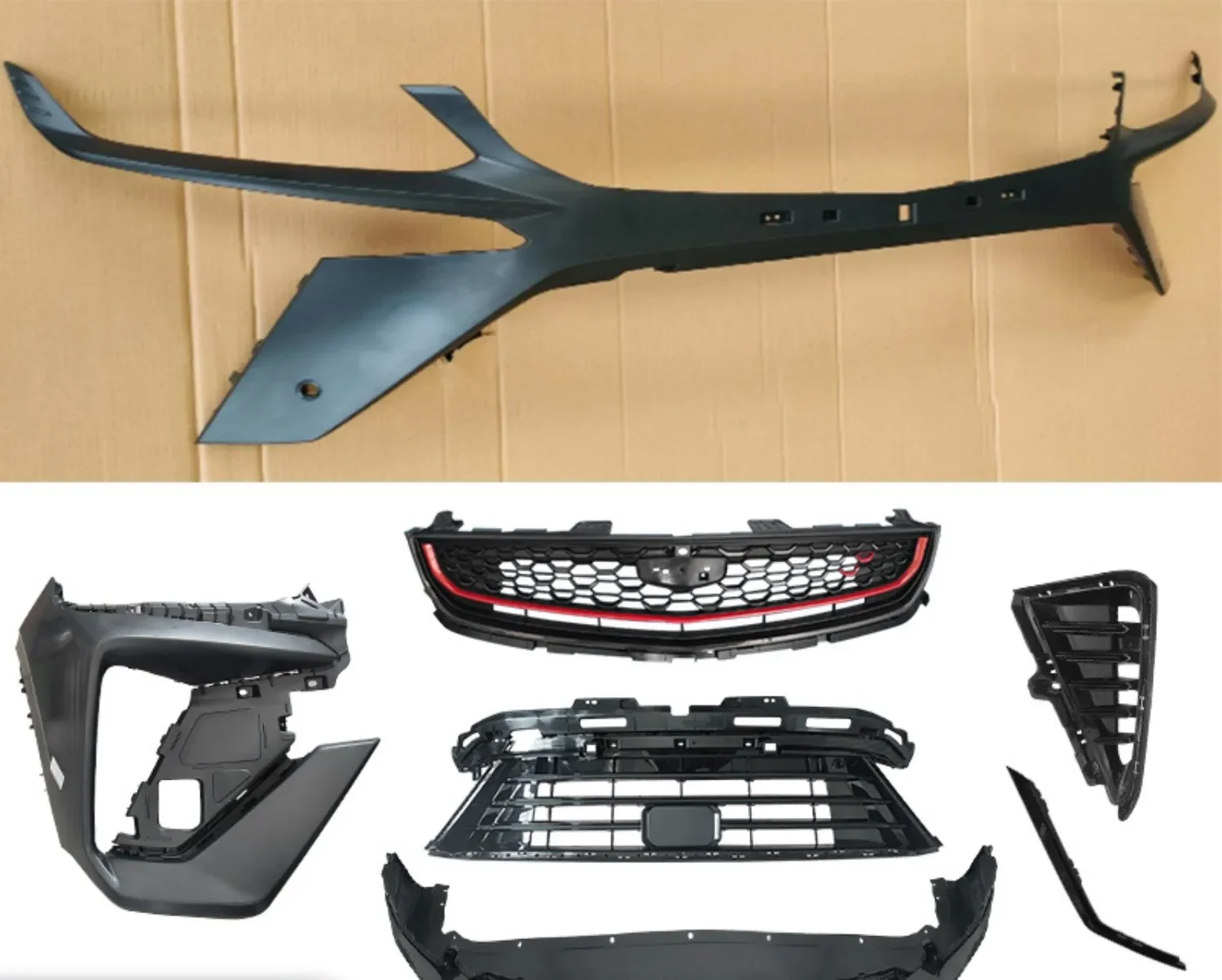 Car Front Bumper Body Kit Racing grille grill fog lamp cover frame for Geely Coolray proton X50
