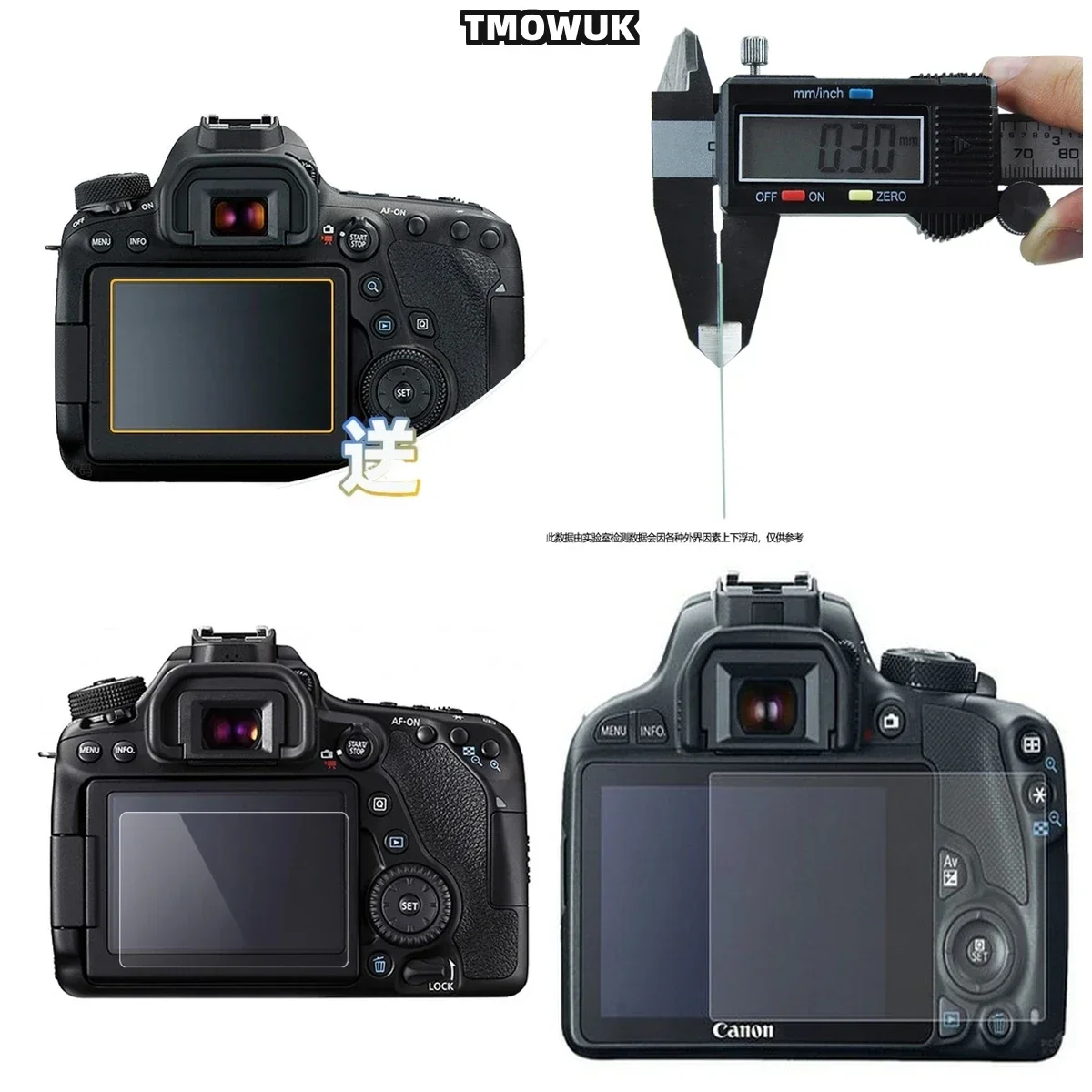 

For Canon 6D 9H Tempered Glass Screen Film - Anti-Scratch Anti-Glare Privacy Protector With Self-Adhesive Installation Kit