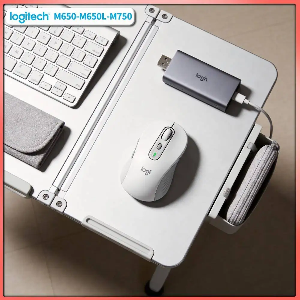 Logitech M650/M650L Wireless Ergonomic Mouse - 90% Quieter Operation, 5 Programmable Buttons, Rubber Grips, 24-Month Battery