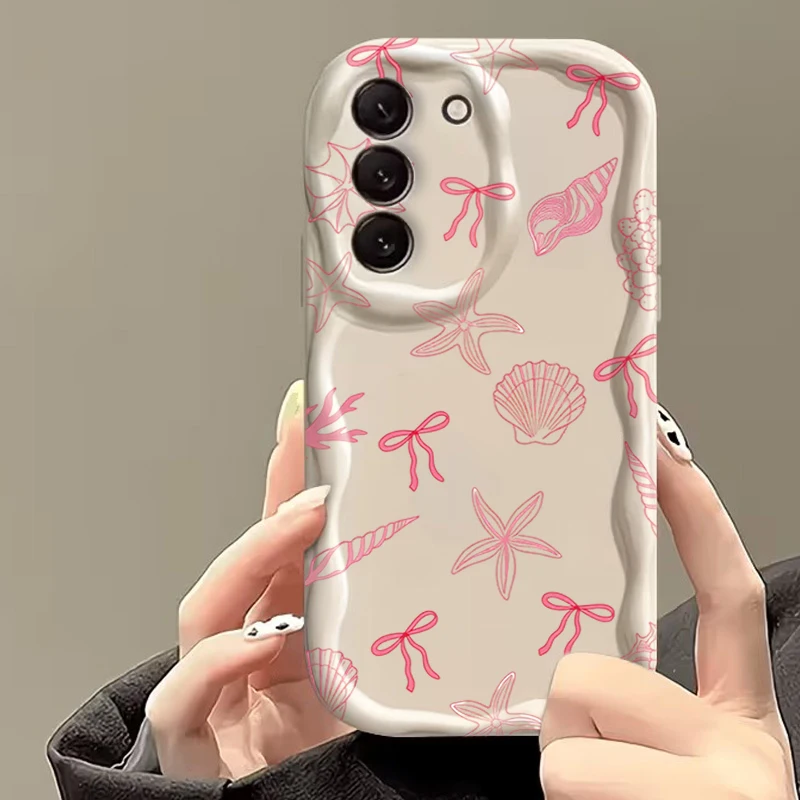 Case for Samsung Galaxy S26 S24 S25 Ultra S23 S22 Plus FE A57 A37 A17 A56 A36 A16 A06 A15 A35 A55 Colorful Marine Organism Cover